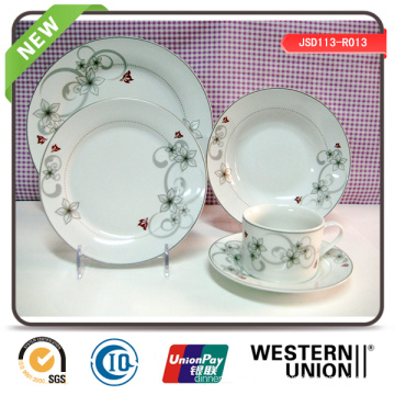 20PCS Porcelain Dinner Set in Round Shape